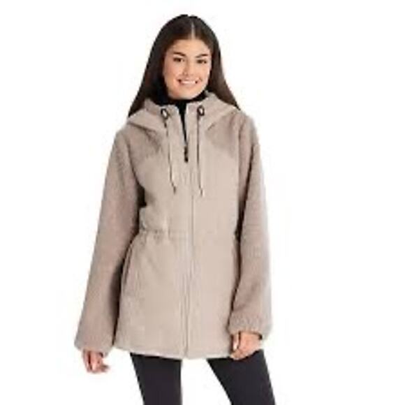 Women's Koolaburra by UGG Hooded Sherpa & Fleece Jacket Size Medium - Picture 1 of 9